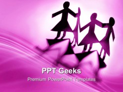 Group Of Females Communication PowerPoint Templates And PowerPoint Backgrounds 0411